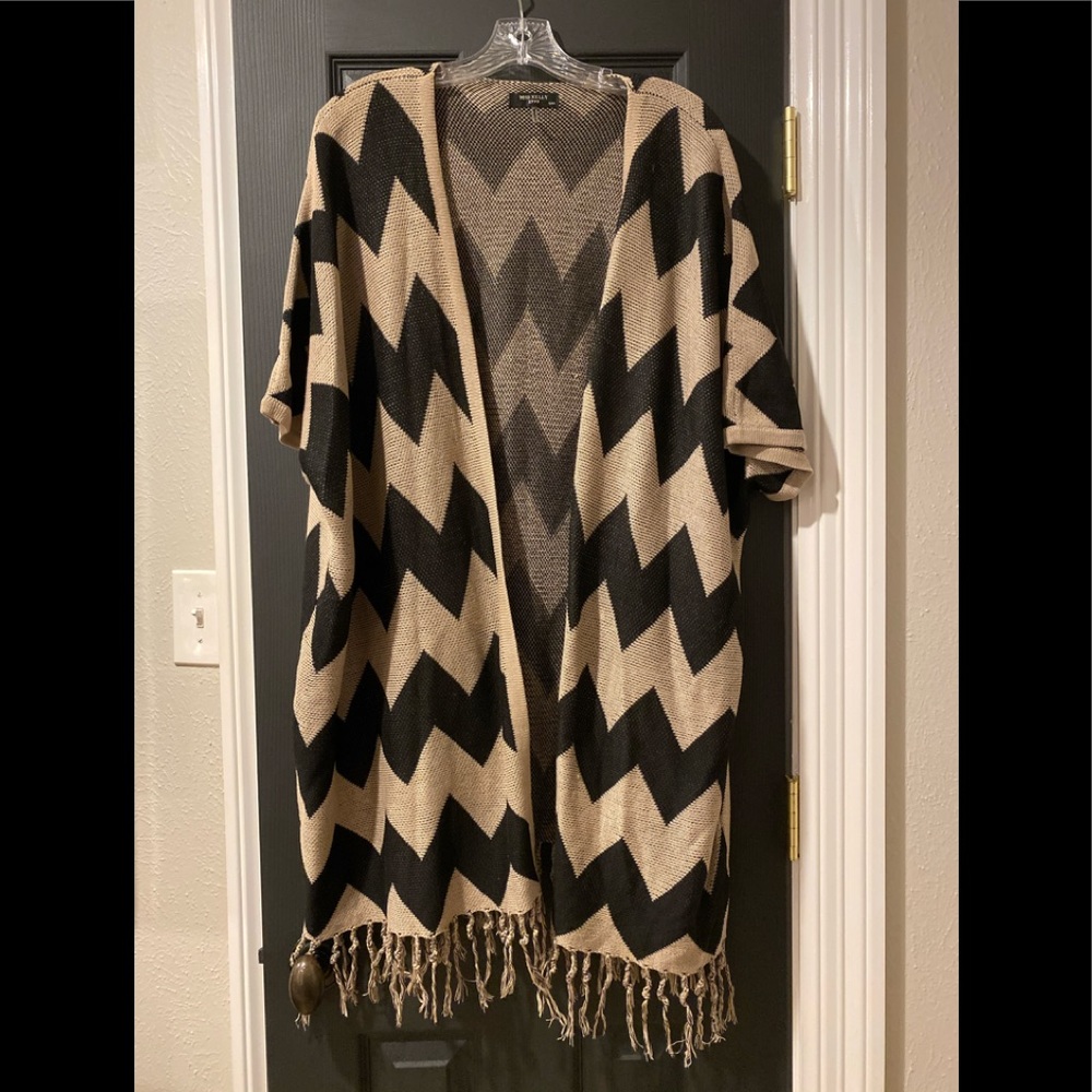 Chevron Knit Kimono